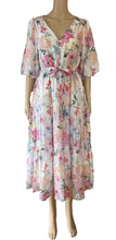 Load image into Gallery viewer, Desire Fashion pink floral puffy sleeves maxi dress 43240071-5
