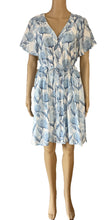 Load image into Gallery viewer, Desire Fashion white blue floral short dress 30240401-1
