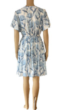 Load image into Gallery viewer, Desire Fashion white blue floral short dress 30240401-1
