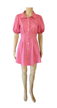 Load image into Gallery viewer, Indikah Denim Mini dress pink
