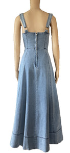 Indikah Denim Blue Maxi Dress