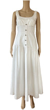 Load image into Gallery viewer, Indikah white denim maxi dress
