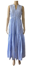 Load image into Gallery viewer, Sunny Girl Stripy Maxi Dress Blue
