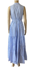 Load image into Gallery viewer, Sunny Girl Stripy Maxi Dress Blue
