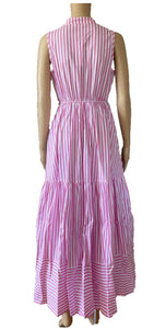 Sunny Girl Stripy Maxi Dress Blue