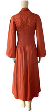Load image into Gallery viewer, Sunny Girl 100% cotton midi rust dress  133135A
