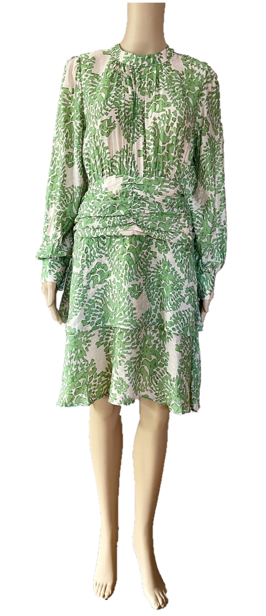 Sunny Girl Green Prints short dress 133474A