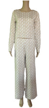 Load image into Gallery viewer, Sunny Girl Prints Knit pants Beige&amp;White  200995M
