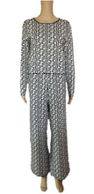 Load image into Gallery viewer, Sunny Girl Prints Knit Pant Black &amp; White 201014M
