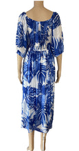 Load image into Gallery viewer, Sunny Girl blue prints midi dress 133559A
