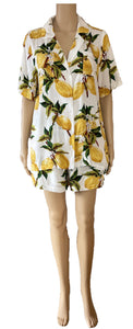 sunny girl Lemon Prints Summer Shirt and Shorts Set