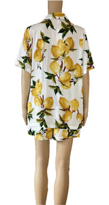 sunny girl Lemon Prints Summer Shirt and Shorts Set