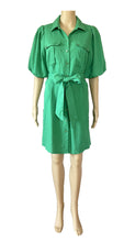 Load image into Gallery viewer, Sunny Girl Linen Dress Green
